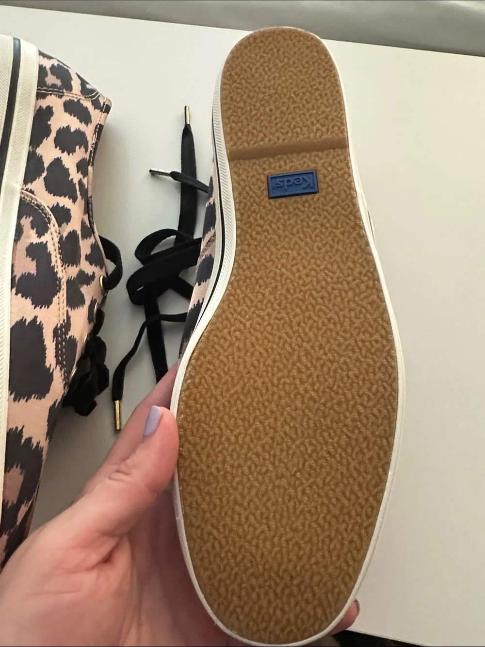 Keds for Kate Spade New York Leapard Print Fabric Sneakers in Women’s Size 11